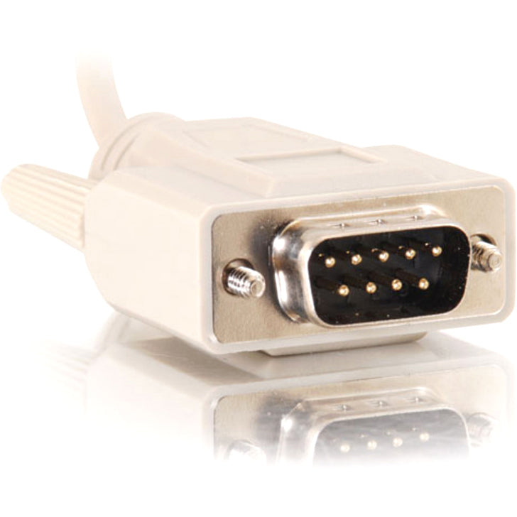 C2G 10ft DB9 M/M Cable - Beige - DB-9 Male Serial - DB-9 Male Serial - 10ft - Beige - 09449 - eCommerce Business Prime