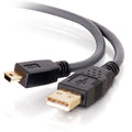 C2G 5m Ultima USB 2.0 A to Mini-b Cable - Type A Male USB - Mini Type B Male USB - 16.4ft - Charcoal - 29653 - eCommerce Business Prime