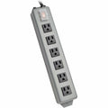 Tripp Lite Waber Power Strip Metal 5-15R 6 Outlet 5-15P 6' Cord - NEMA 5-15P - 6 NEMA 5-15R - 6ft - 6SP - eCommerce Business Prime