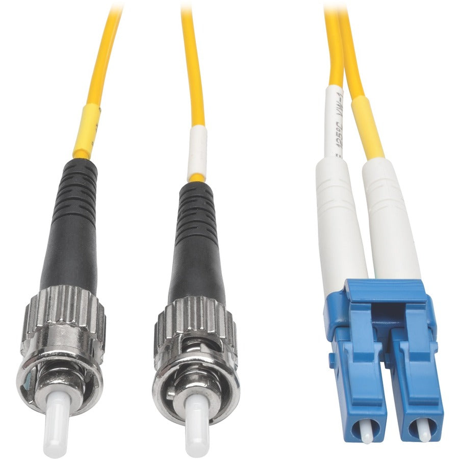 Tripp Lite 15M Duplex Singlemode 9/125 Fiber Optic Patch Cable LC/ST 50' 50ft 15 Meter - LC Male - ST Male - 49ft - Yellow - N368-15M - eCommerce Business Prime