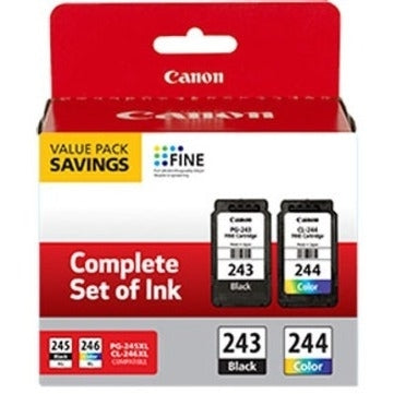 Canon PG-243 / CL-244 Original Ink Cartridge - Value Pack - Black, Color - Laser - 1287C006 CANON