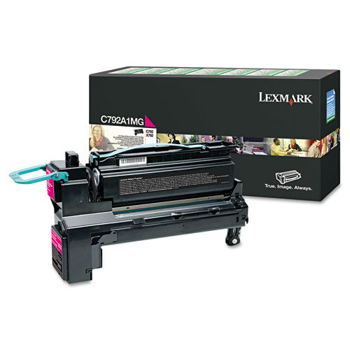 LEXMARK  Return Program Toner, 6,000 Page-Yield, Magenta - C792A1MG LEXMARK