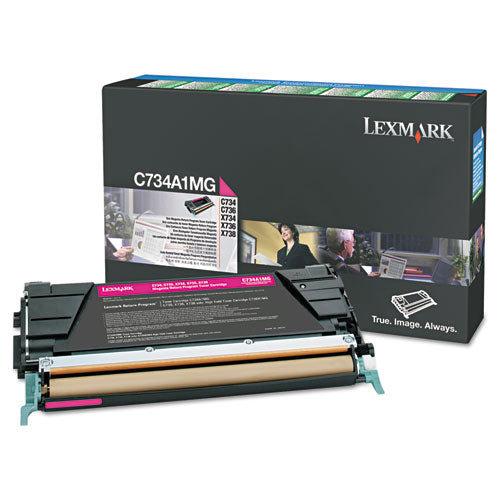 LEXMARK  Return Program High-Yield Toner, 10,000 Page-Yield, Magenta - C748H1MG LEXMARK