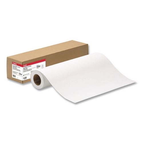 CANON Heavyweight Matte Coated Paper, 2" Core, 10 mil, 24" x 100 ft, Matte White - 0849V342 CANON