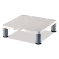 FELLOWES Standard Monitor Riser, For 21" Monitors, 13.38" x 13.63" x 2" to 4", Platinum/Graphite, Su - 91712 FELLOWES