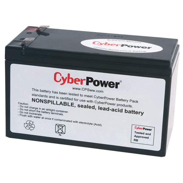 CyberPower RB1280A UPS battery 12 V - RB1280A - eCommerce Business Prime