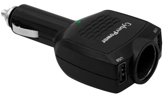 CyberPower CPTDC2U1DCRC1 mobile device charger Mobile phone, MP3, MP4, PDA, Tablet Black Cigar lighter Auto - CPTDC2U1DCRC1 - eCommerce Business Prime