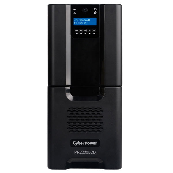 CyberPower PR2200LCD uninterruptible power supply (UPS) Line-Interactive 2.2 kVA 1980 W 10 AC outlet(s) - PR2200LCD - eCommerce Business Prime