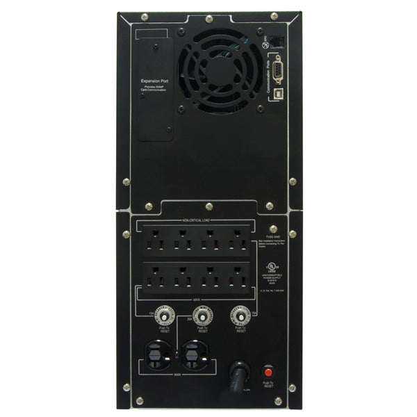 CyberPower PR2200LCD uninterruptible power supply (UPS) Line-Interactive 2.2 kVA 1980 W 10 AC outlet(s) - PR2200LCD - eCommerce Business Prime
