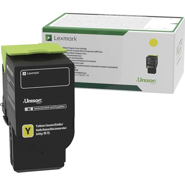 Lexmark Yellow Toner Cartridge Return Program Yield 16,200 Pages - 81C0XYG LEXMARK