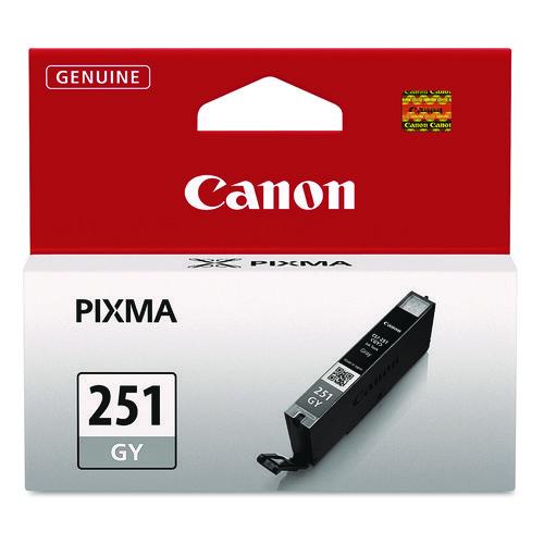 CANON  (CLI-251) ChromaLife100 Ink, 780 Page-Yield, Gray - 6517B001 CANON