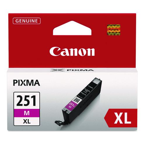 CANON  (CLI-251XL) ChromaLife100 High-Yield Ink, 680 Page-Yield, Magenta - 6450B001 CANON