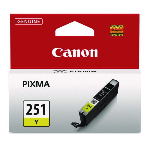 CANON  (CLI-251) ChromaLife100 Ink, 330 Page-Yield, Yellow - 6516B001 CANON