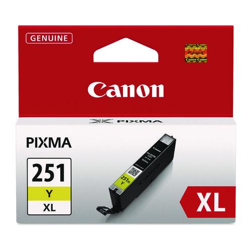 CANON  (CLI-251XL) ChromaLife100 High-Yield Ink, 695 Page-Yield, Yellow - 6451B001 CANON