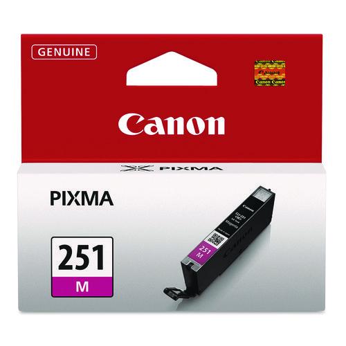 CANON  (CLI-251) ChromaLife100 Ink, 298 Page-Yield, Magenta - 6515B001 CANON