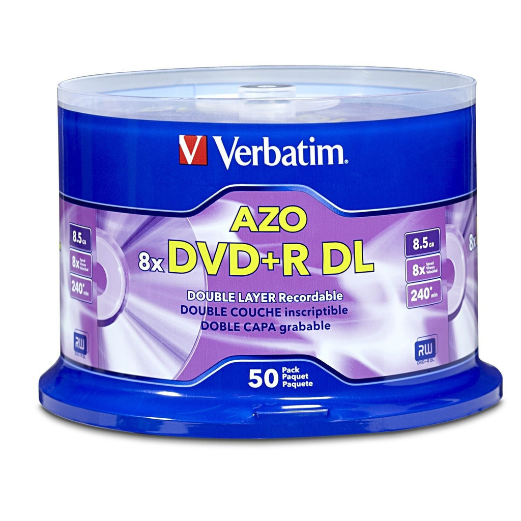 Verbatim DVD+R DL 8.5GB 8X 50 pk 50 pc(s) - 97000 - eCommerce Business Prime