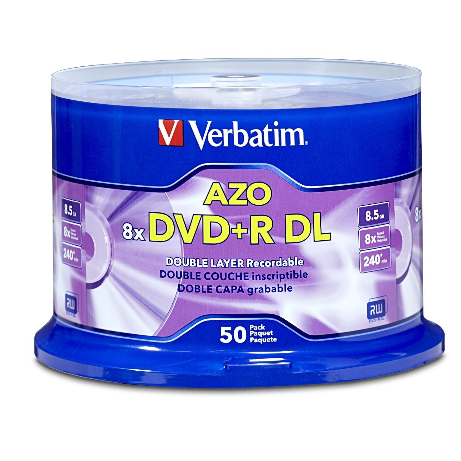 Verbatim DVD+R DL 8.5GB 8X 50 pk 50 pc(s) - 97000 - eCommerce Business Prime