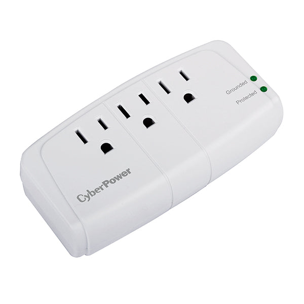 CyberPower CSB300W surge protector White 3 AC outlet(s) 125 V - CSB300W - eCommerce Business Prime