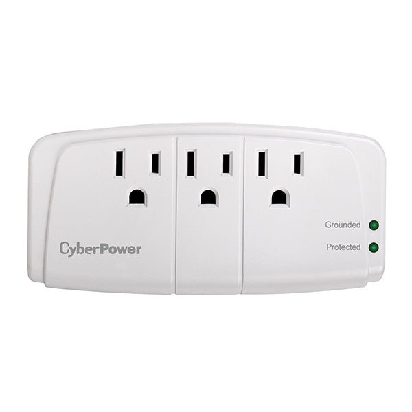 CyberPower CSB300W surge protector White 3 AC outlet(s) 125 V - CSB300W - eCommerce Business Prime