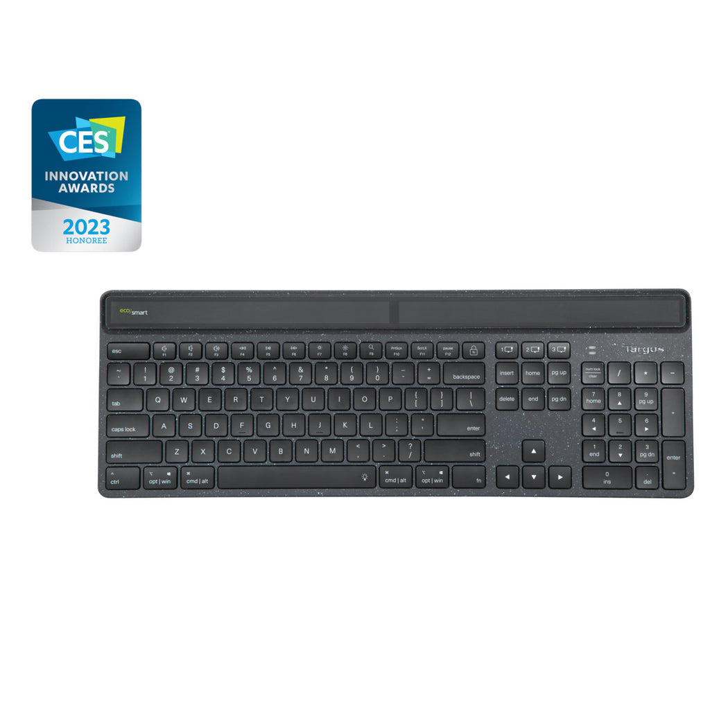 Targus Energy Harvesting EcoSmart keyboard Office Bluetooth Black - AKB868US - eCommerce Business Prime