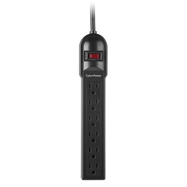 CyberPower CSB606 surge protector Black 6 AC outlet(s) 125 V 1.829 m - CSB606 - eCommerce Business Prime