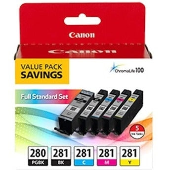 Canon PGI-280/CLI-281 ink cartridge 5 pc(s) Original Black, Cyan, Magenta, Matte black, Yellow - 2075C006 CANON
