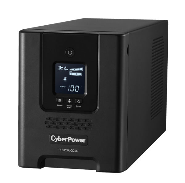 CyberPower PR2200LCDSL uninterruptible power supply (UPS) Line-Interactive 2.07 kVA 1980 W 7 AC outlet(s) - PR2200LCDSL - eCommerce Business Prime