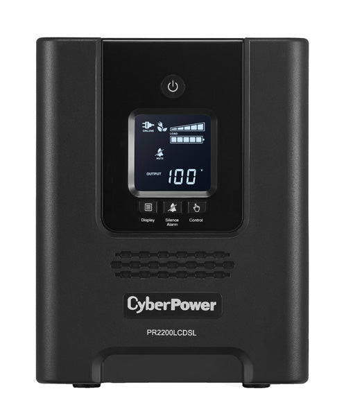 CyberPower PR2200LCDSL uninterruptible power supply (UPS) Line-Interactive 2.07 kVA 1980 W 7 AC outlet(s) - PR2200LCDSL - eCommerce Business Prime