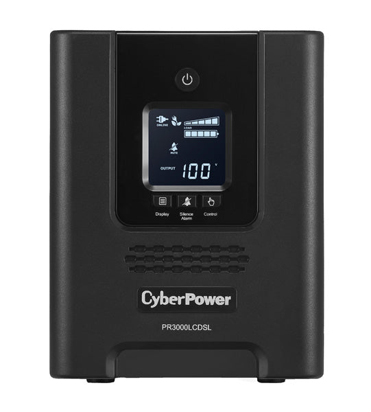 CyberPower PR3000LCDSL uninterruptible power supply (UPS) Line-Interactive 3 kVA 2700 W 7 AC outlet(s) - PR3000LCDSL - eCommerce Business Prime