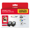 CANON  (PGI-210XL/CL-211XL) ChromaLife100 High-Yield Ink/Paper Combo, Black/Tri-Color - 2973B004 CANON