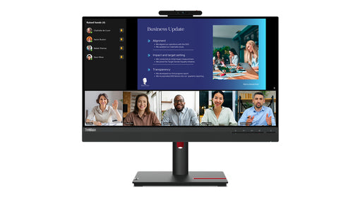 Lenovo ThinkVision T24v-30 60.5 cm (23.8") 1920 x 1080 pixels Full HD LED Black - 63D8MAR3US - eCommerce Business Prime