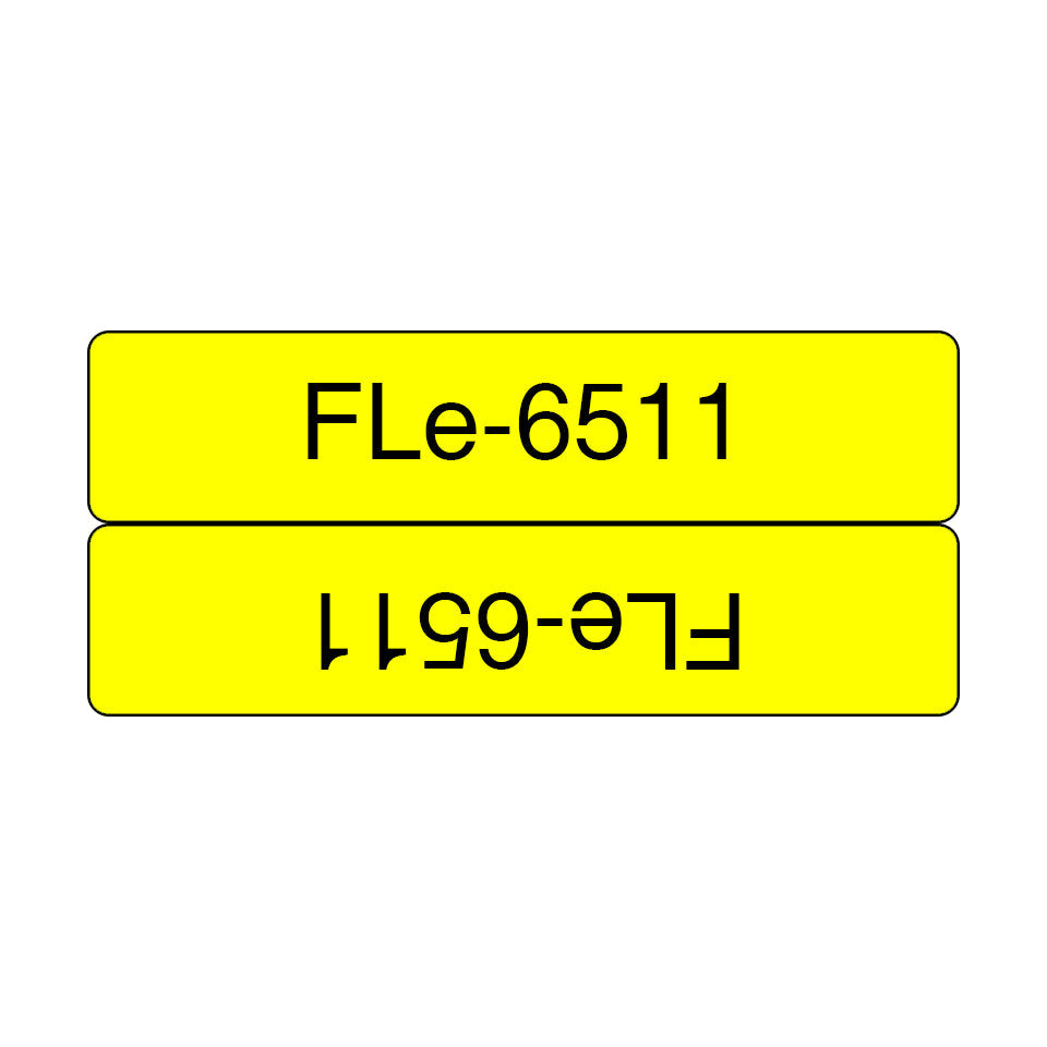 Brother FLE-6511 label-making tape Black on yellow - FLE6511 - eCommerce Business Prime
