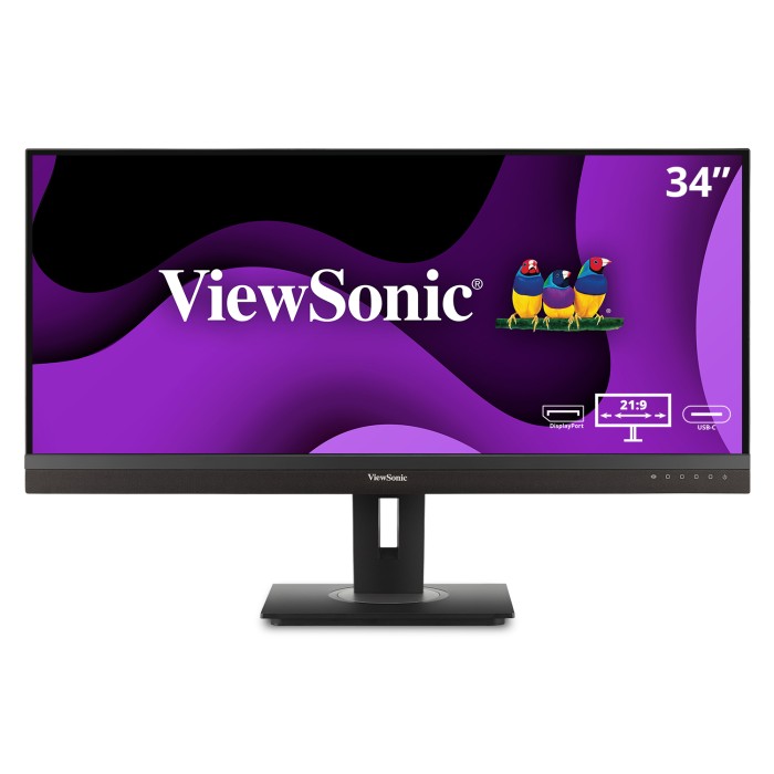 34" WQHD Ergonomic 21:9 Docking Monitor with USB C (100w) and RJ45, 3440 x 1440 Resolution.