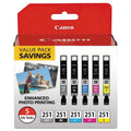 6513B011 (CLI-251) Ink, Black/Cyan/Gray/Magenta/Yellow - 6513B011 - eCommerce Business Prime