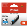 CANON  (CLI-271XL) High-Yield Ink, Cyan - 0337C001 CANON