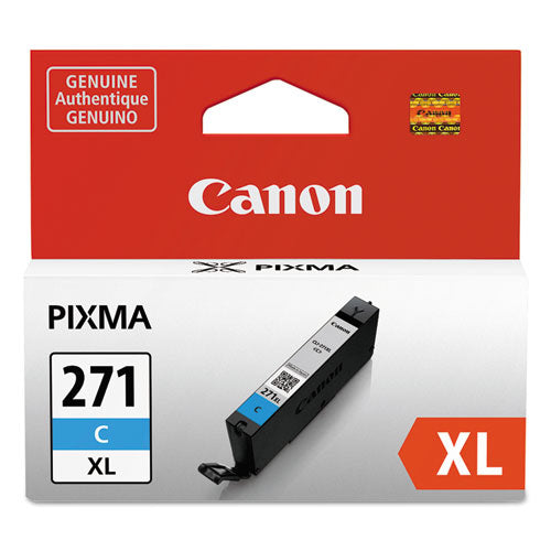 CANON  (CLI-271XL) High-Yield Ink, Cyan - 0337C001 CANON