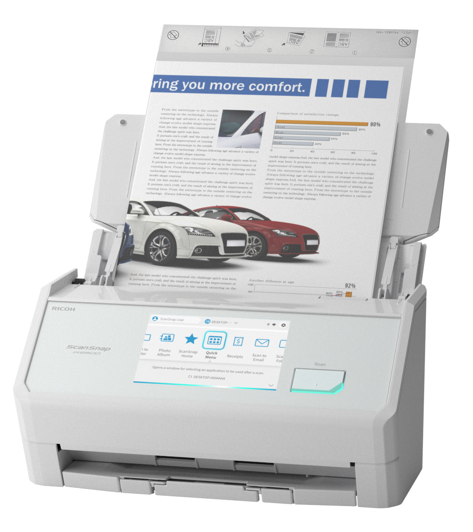 Ricoh ScanSnap IX2500 ADF scanner 600 x 600 DPI A4 White - PA03860-B105 - eCommerce Business Prime