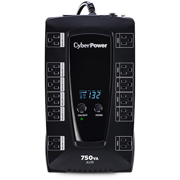 CyberPower AVRG750LCD uninterruptible power supply (UPS) Line-Interactive 0.75 kVA 450 W 12 AC outlet(s) - AVRG750LCD - eCommerce Business Prime