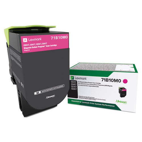 LEXMARK  Unison Toner, 2,300 Page-Yield, Magenta - 71B10M0 LEXMARK