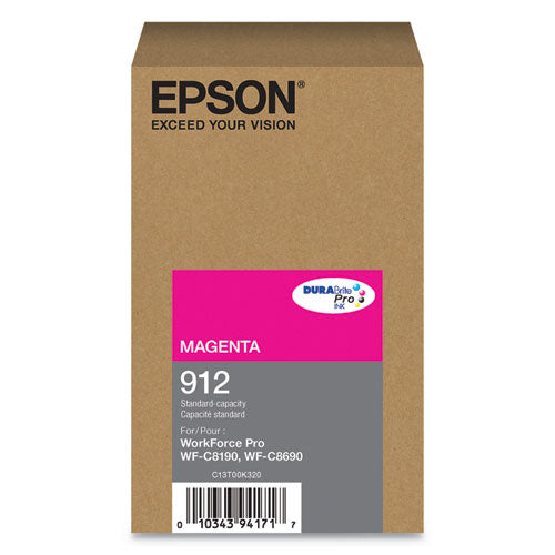EPSON  (912) DURABrite Pro Ink, 1700 Page-Yield, Magenta - T912320 EPSON