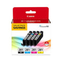 CANON  (CLI-281) Ink, Black/Cyan/Magenta/Yellow - 2091C005 CANON