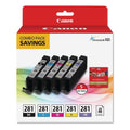2091C006 (CLI-281) ChromaLife100 Ink/Paper Combo, Black/Blue/Cyan/Magenta/Yellow - 2091C006 - eCommerce Business Prime