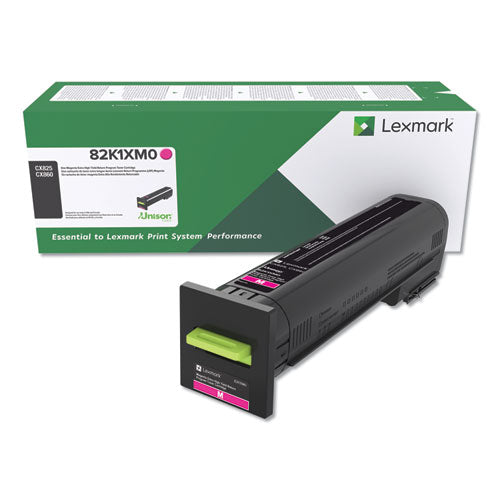 LEXMARK  Return Program Unison Extra High-Yield Toner, 22,000 Page-Yield, Magenta - 82K1XM0 LEXMARK