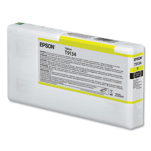 EPSON  (T913) UltraChrome HDX Ink, 200 mL, Yellow - T913400 EPSON