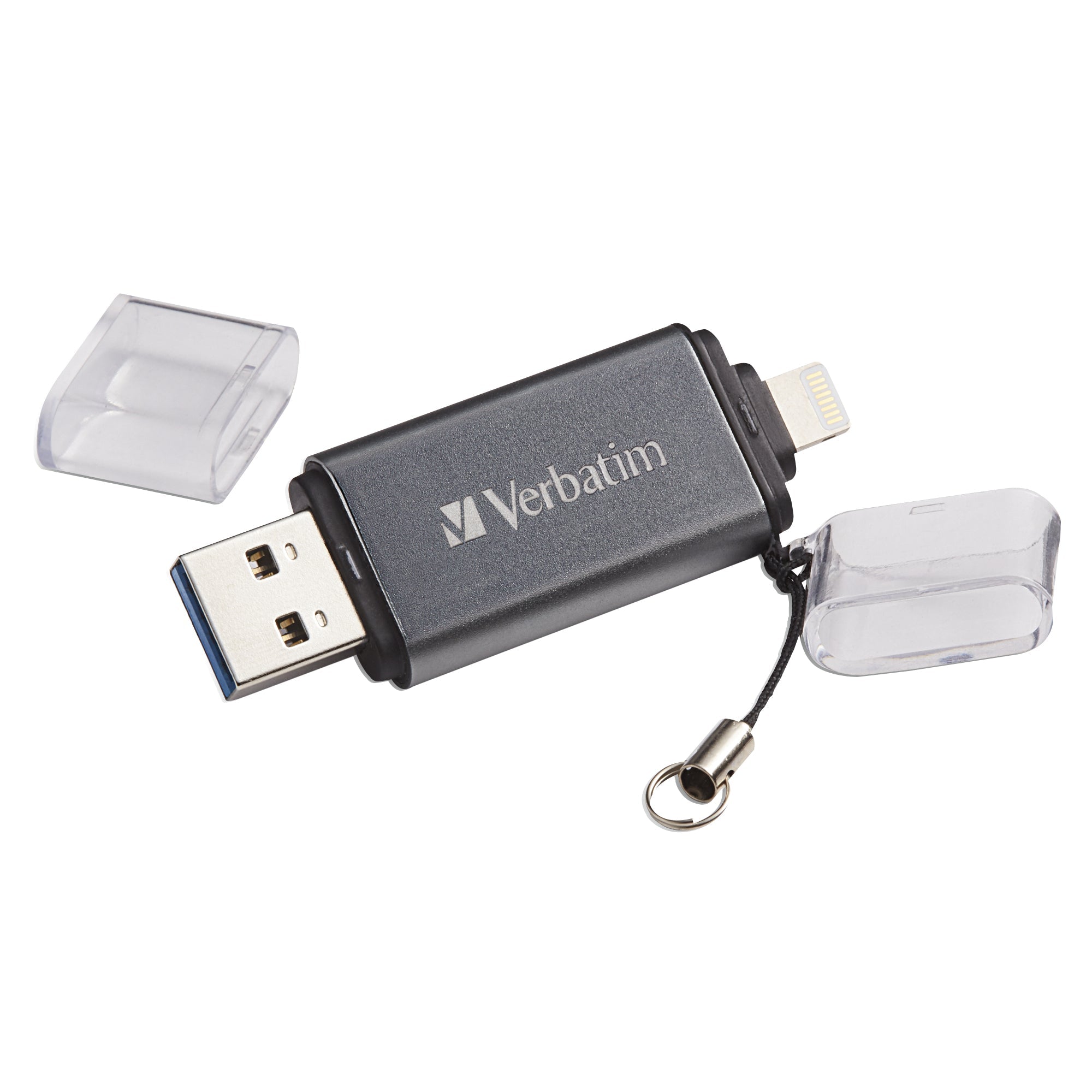 Verbatim iStore 'n' Go USB flash drive 64 GB USB Type-A / Lightning 3.2 Gen 1 (3.1 Gen 1) Grey - 49301 - eCommerce Business Prime