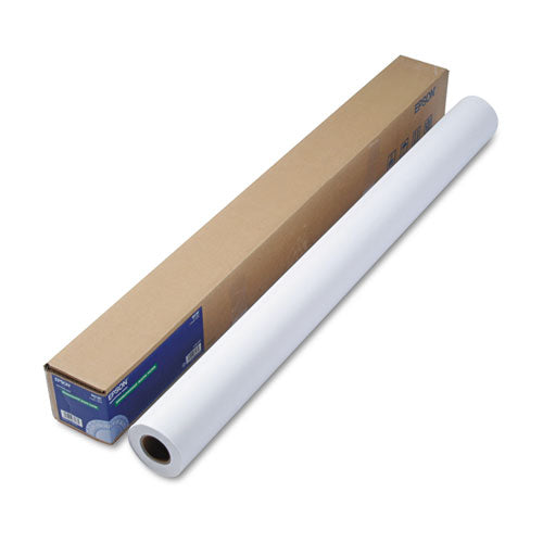 EPSON Double Weight Matte Paper, 8 mil, 44" x 82 ft, Matte White - S041387 EPSON