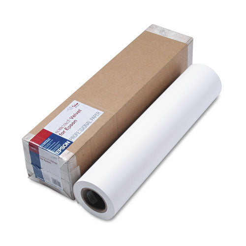 EPSON Somerset Velvet Paper Roll, 24" x 50 ft, White - SP91203 EPSON