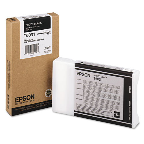 EPSON  (60) UltraChrome K3 Ink, Photo Black - T603100 EPSON