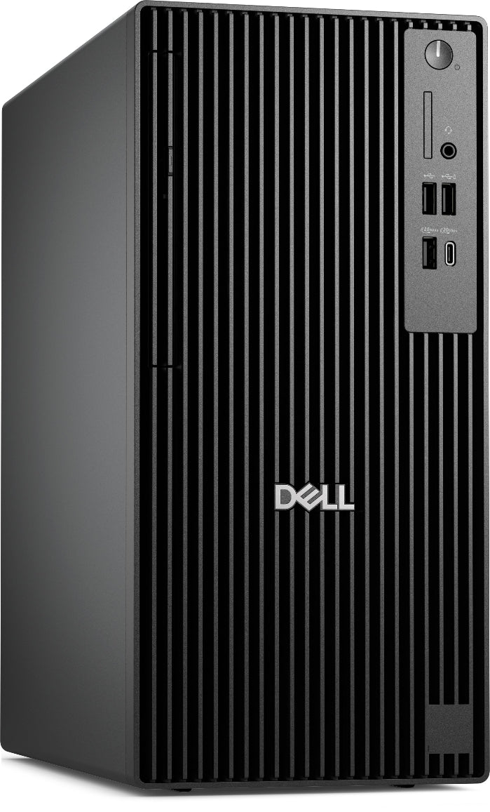 Dell computer tower on a white background