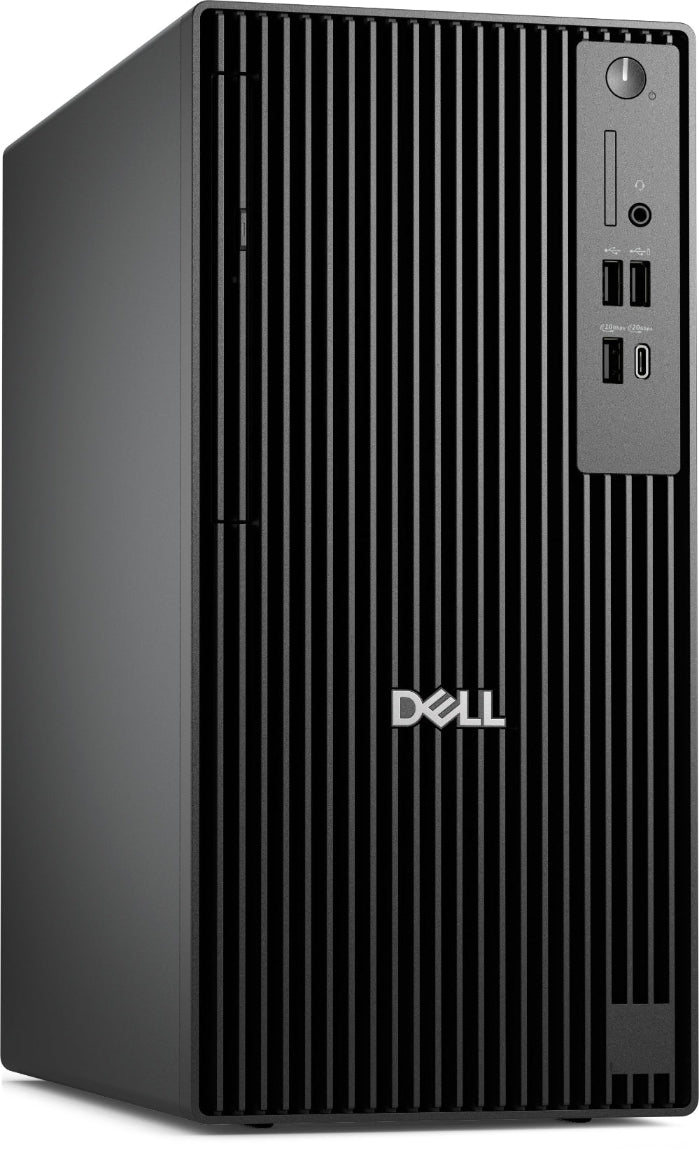 Dell desktop computer tower on a white background